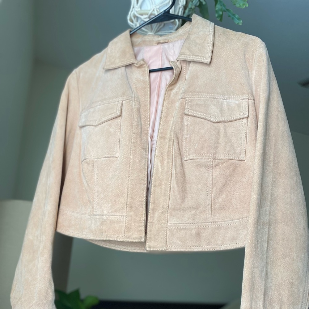 Genuine Suede 90s cropped style jacket